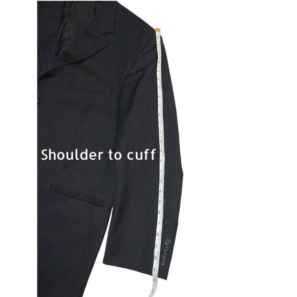 Loro Piana John W. NordstromMen3ButtonBlazer 100% WoolSize 44CHARCOALGREYPINSTIP - Picture 11 of 12